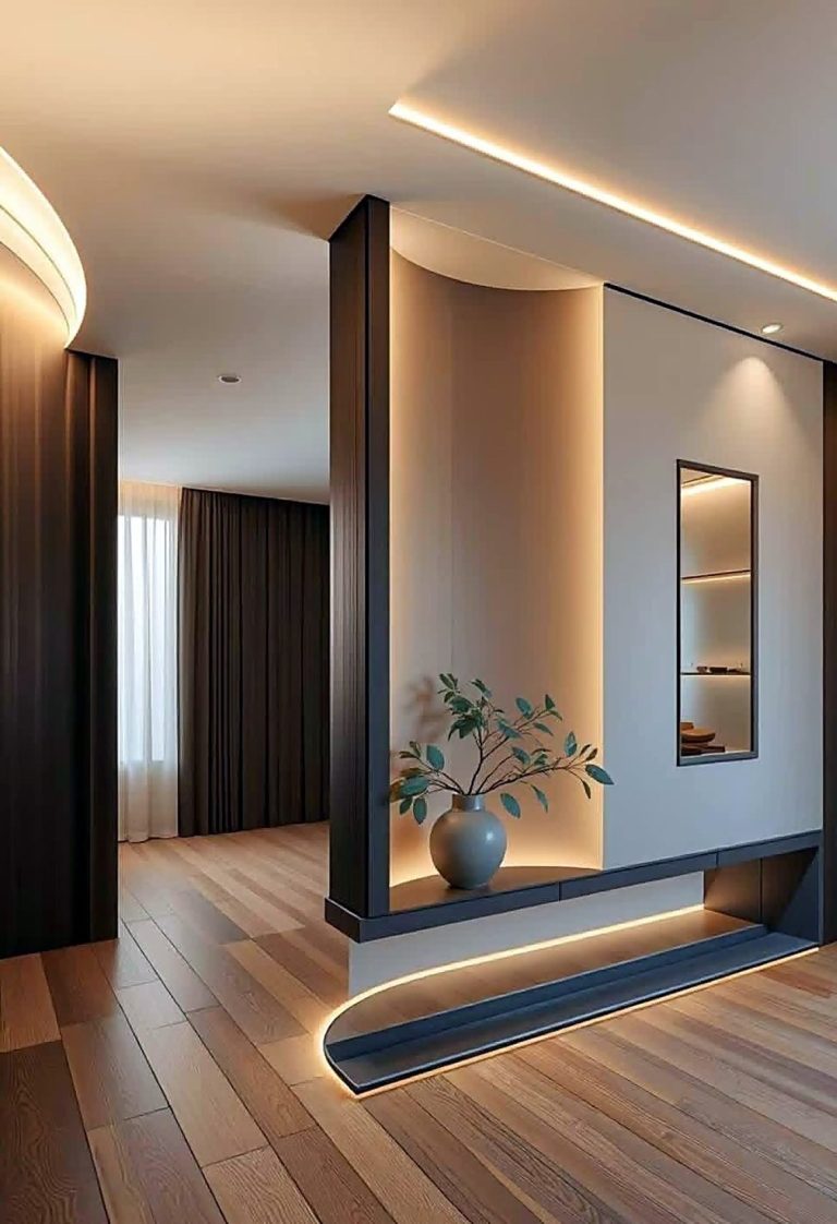 Curved plaster light niche – Grand Design International